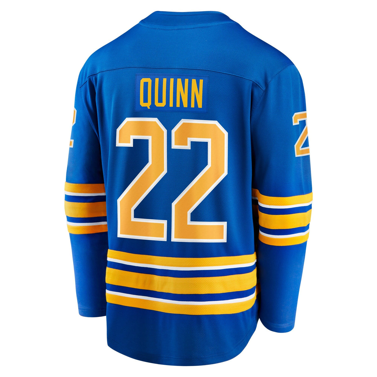 Buffalo Sabres Jack Quinn Royal Home Breakaway Jersey product image 4, provided for visual reference and product detail