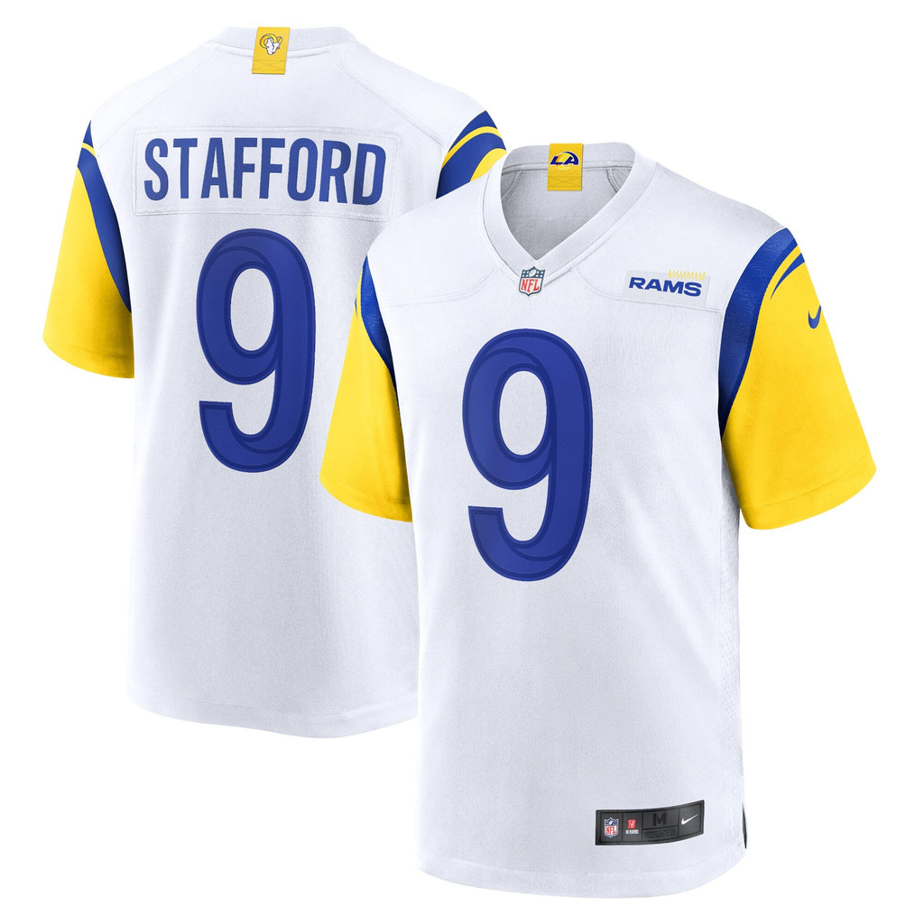 Los Angeles Rams Matthew Stafford White Alternate Game Jersey product image 1, provided for visual reference and product