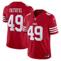 San Francisco 49ers The Faithful Scarlet Team Vapor F.U.S.E. Stitched Limited Jersey product image 1, provided for visual