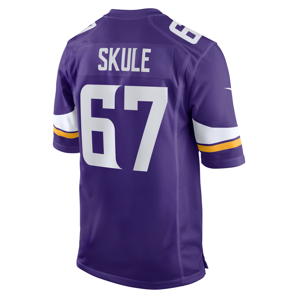 Minnesota Vikings Justin Skule Purple Team Game Jersey product image 3, provided for visual reference and product detail