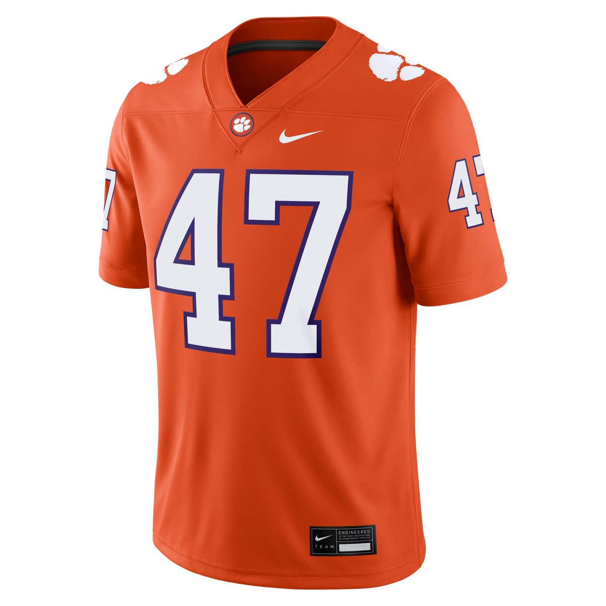 Sammy Brown Clemson Tigers Game Football Jersey - Orange product image 3, provided for visual reference and product detail