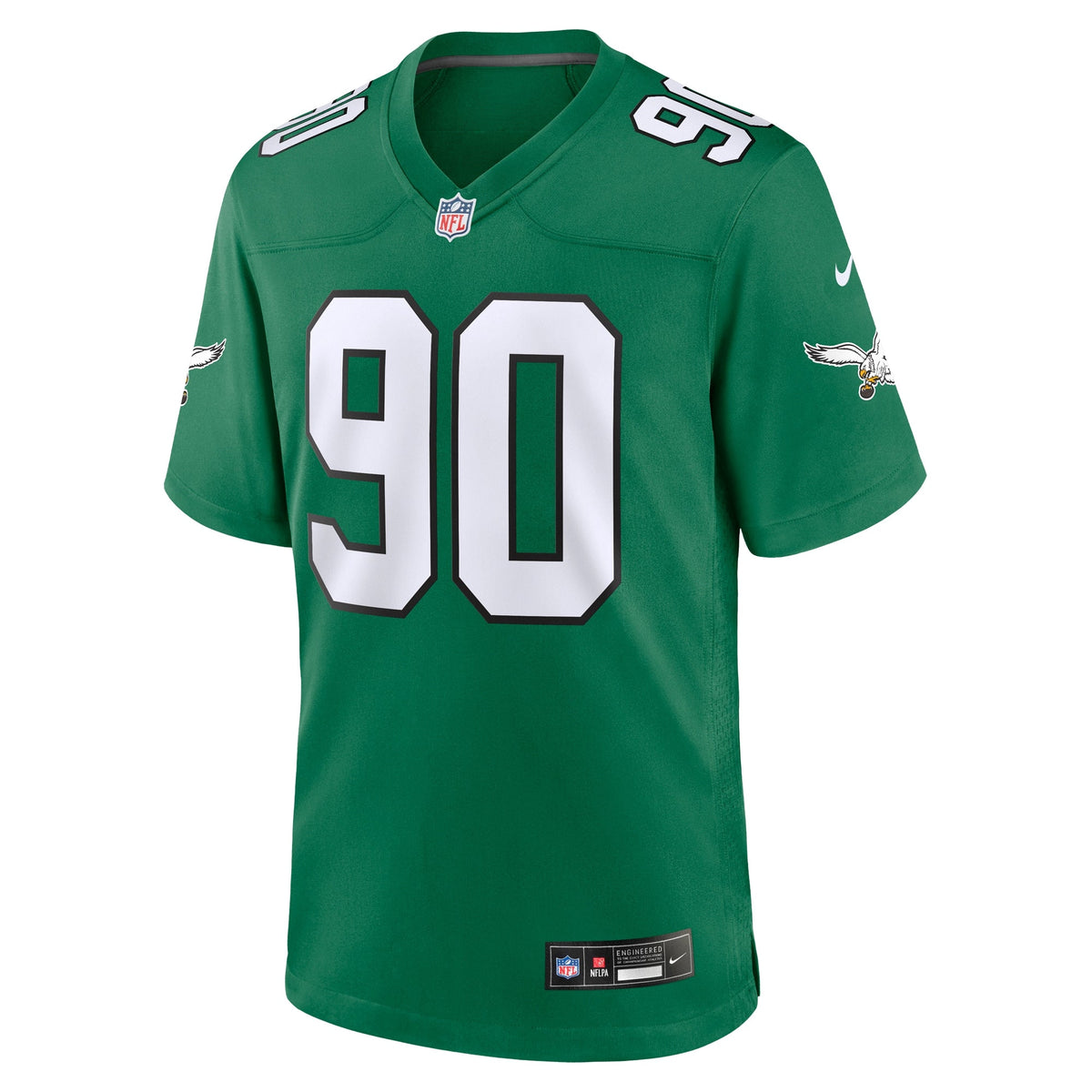 Philadelphia Eagles Mike Golic Kelly Green Retired Player Alternate Game Jersey product image 3, provided for visual