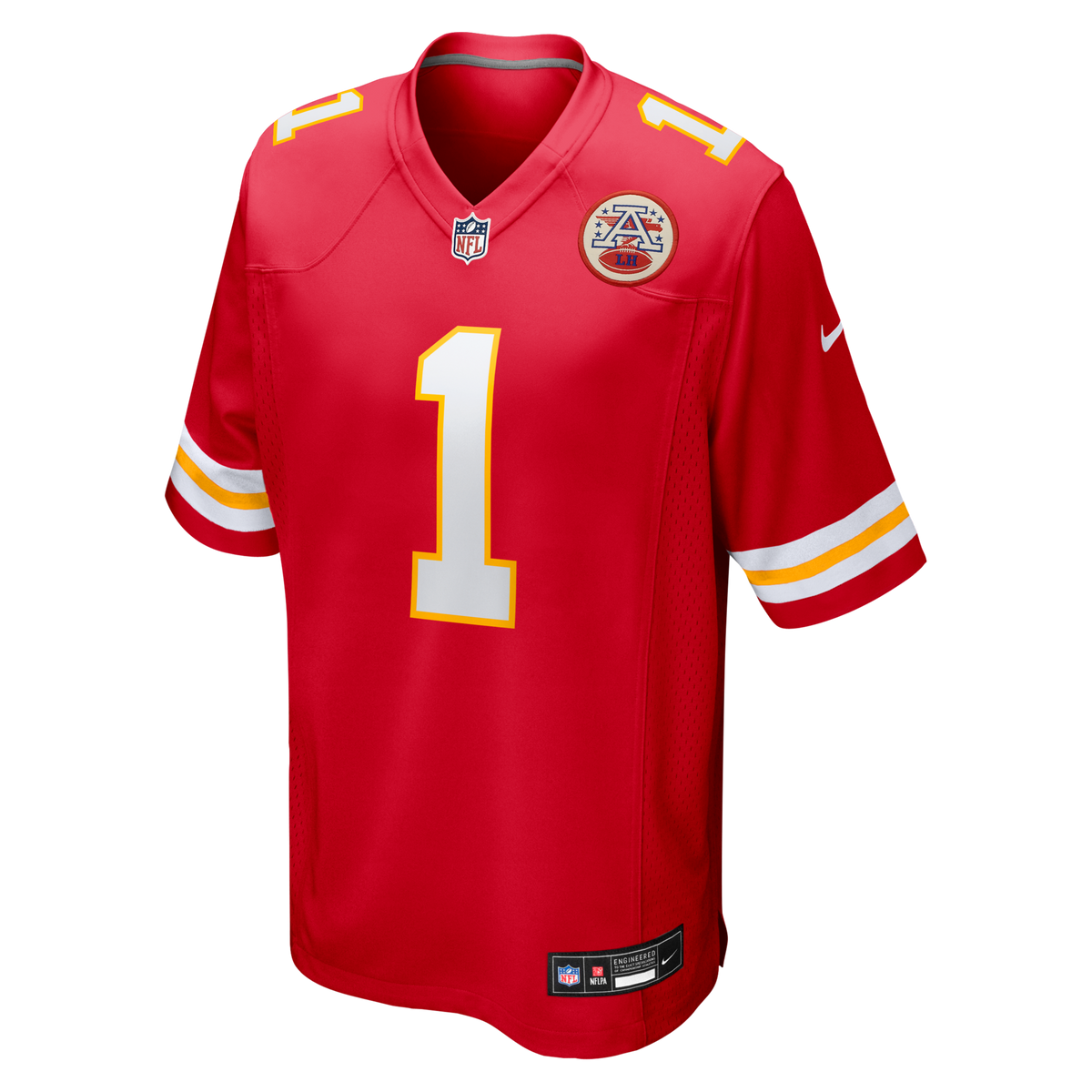 Kansas City Chiefs Xavier Worthy Red Player Game Jersey product image 2, provided for visual reference and product detail