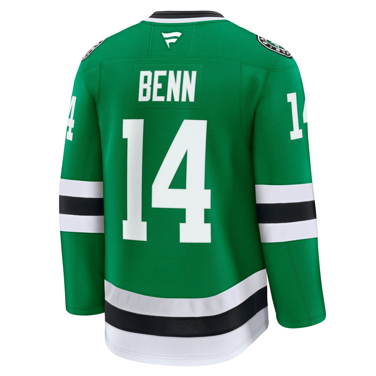 Dallas Stars Jamie Benn Kelly Green Home Premium Jersey product image 4, provided for visual reference and product detail