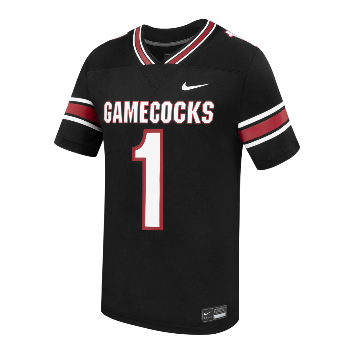 #1 South Carolina Gamecocks Alternate Replica Football Jersey - Black product image 3, provided for visual reference and