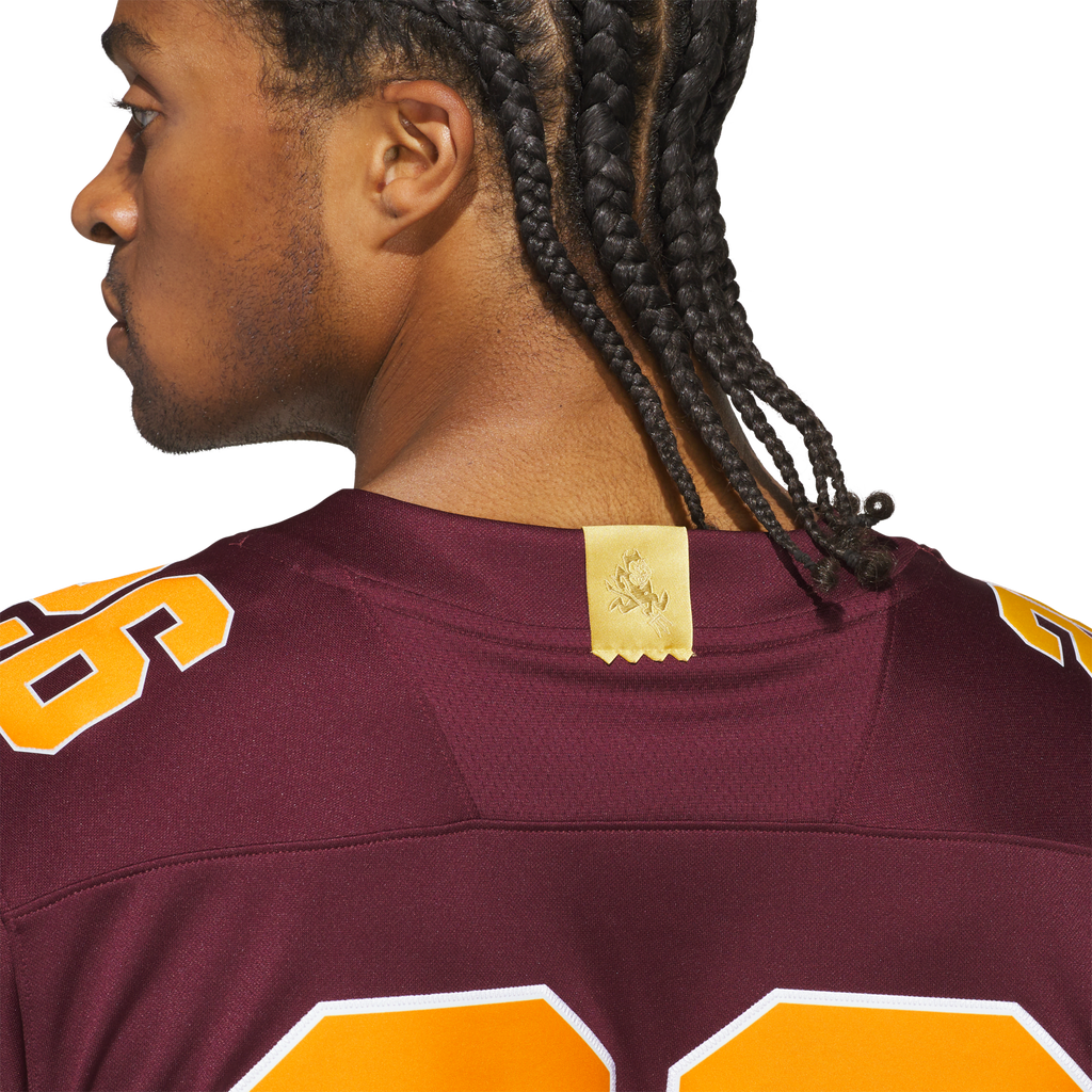 #26 Arizona State Sun Devils Roses & Devils Premier Strategy Jersey - Maroon product image 8, provided for visual reference