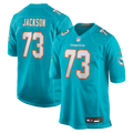 Miami Dolphins Austin Jackson Aqua Game Jersey product image 1, provided for visual reference and product detail review
