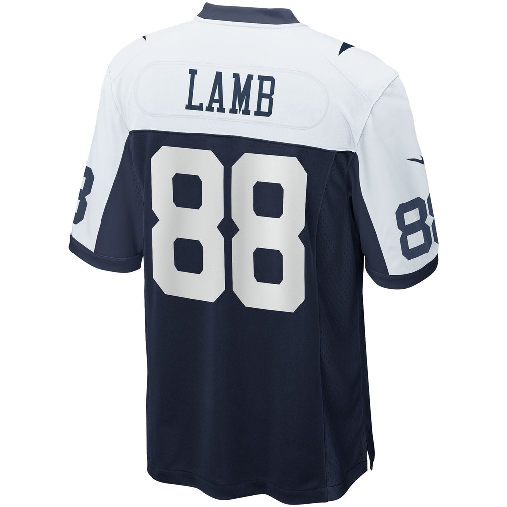 Dallas Cowboys CeeDee Lamb Navy Alternate Game Team Jersey product image 4, provided for visual reference and product detail