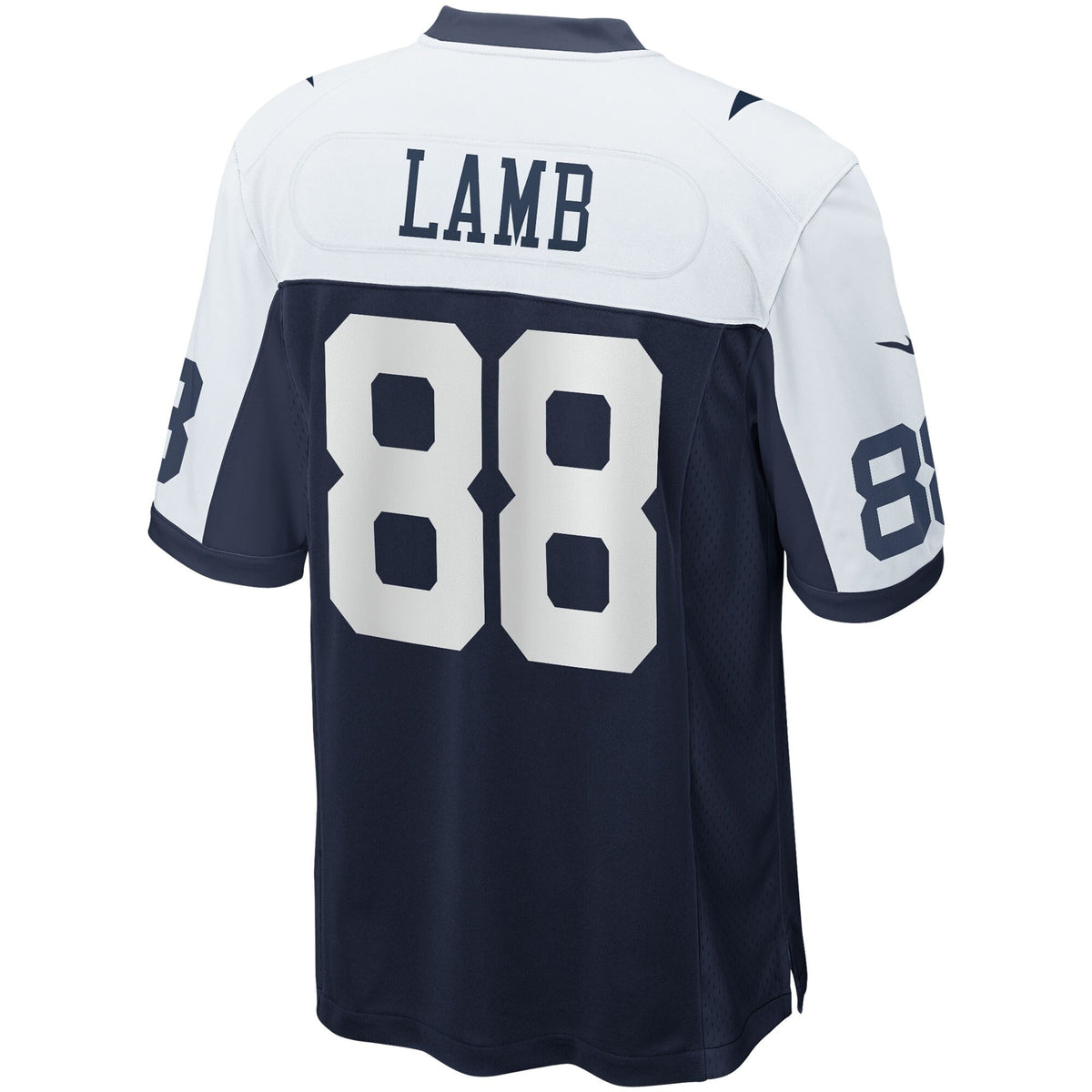 Dallas Cowboys CeeDee Lamb Navy Alternate Game Team Jersey product image 4, provided for visual reference and product detail