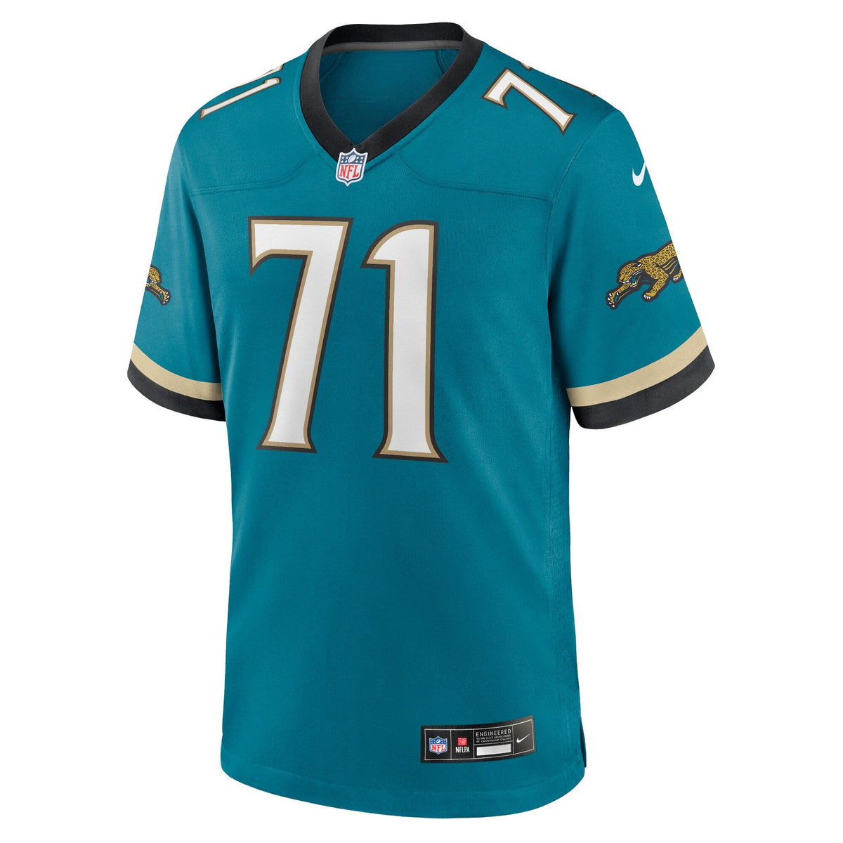 Jacksonville Jaguars Tony Boselli Teal Prowler Throwback Retired Player Game Jersey product image 3, provided for visual