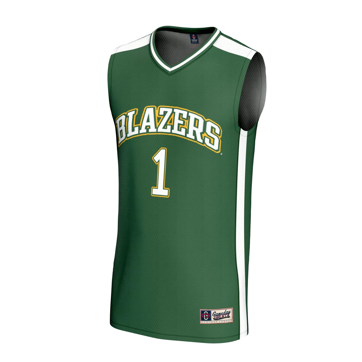 #1 UAB Blazers Lightweight Basketball Fashion Jersey - Green product image 3, provided for visual reference and product