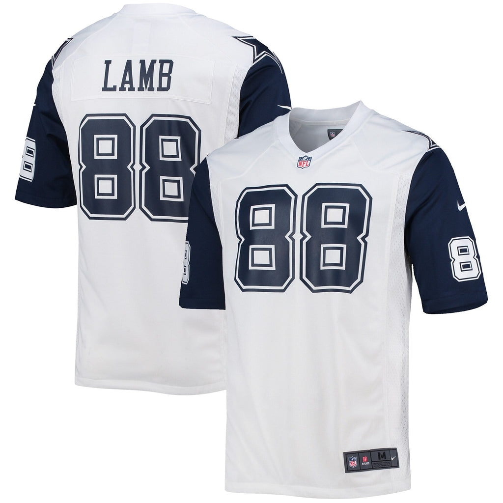 Dallas Cowboys CeeDee Lamb White Alternate Game Team Jersey product image 2, provided for visual reference and product