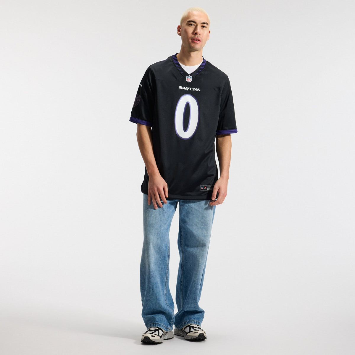 Baltimore Ravens Roquan Smith Black Alternate Game Jersey product image 5, provided for visual reference and product detail