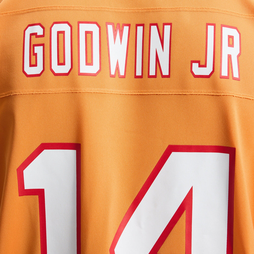 Tampa Bay Buccaneers Chris Godwin Jr. Orange Alternate Game Player Jersey product image 5, provided for visual reference and