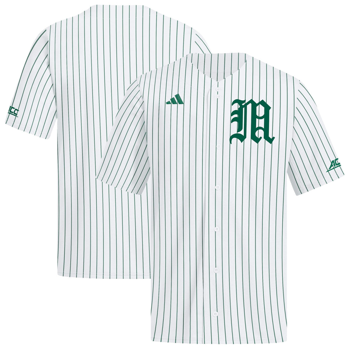 Miami Hurricanes Home Replica Baseball Jersey - White product image 2, provided for visual reference and product detail