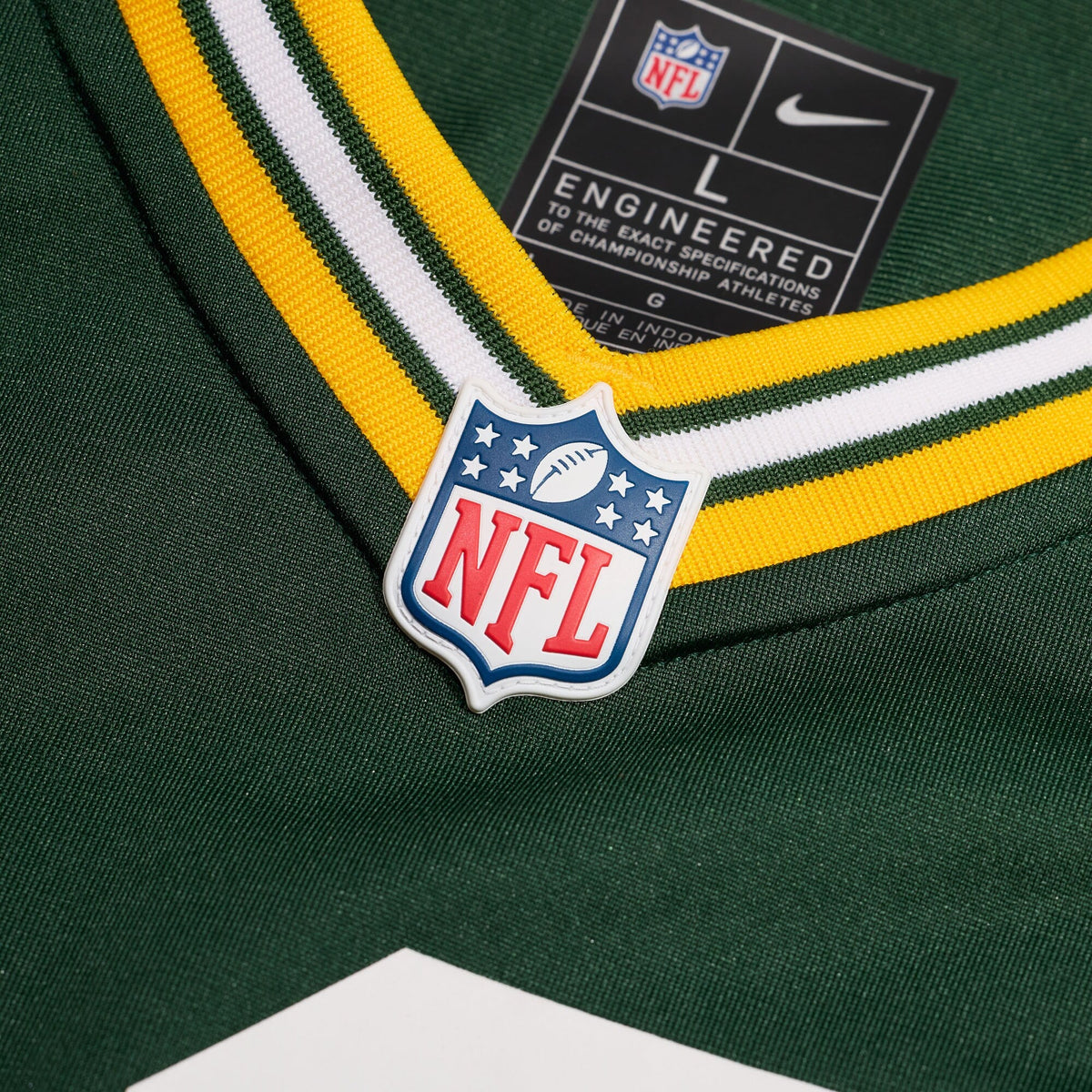 Green Bay Packers Don Hutson Green Retired Player Jersey product image 4, provided for visual reference and product detail
