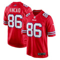 Buffalo Bills Dalton Kincaid Red Alternate Game Jersey product image 1, provided for visual reference and product detail