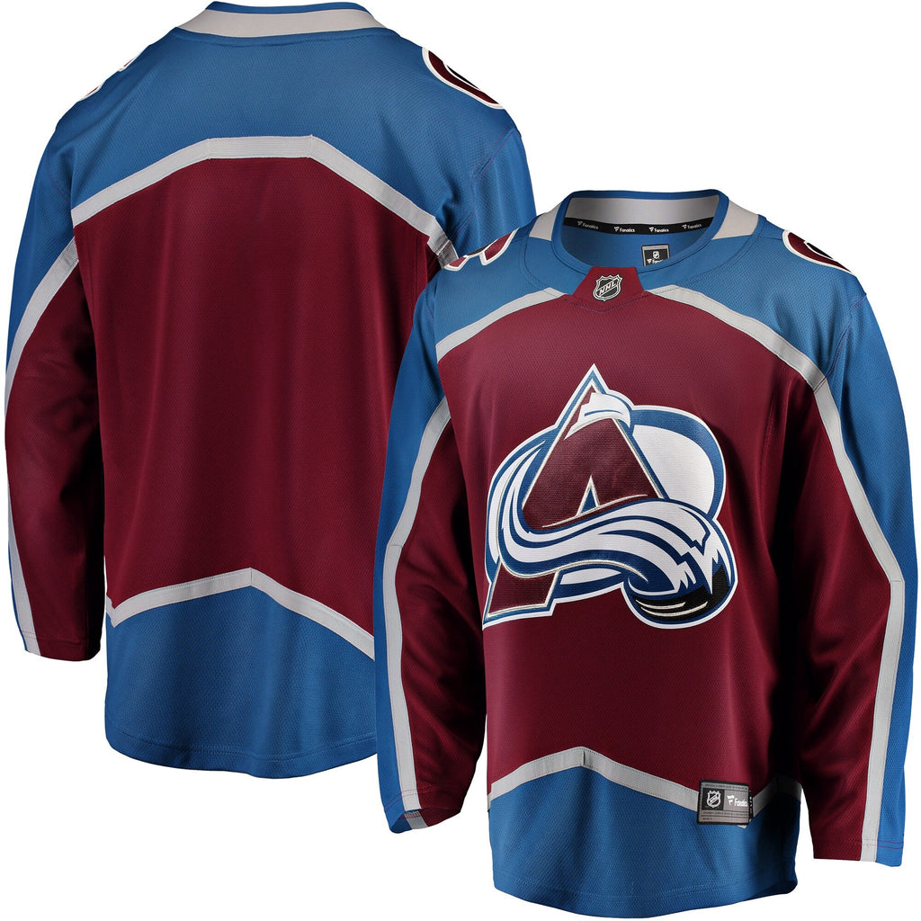 Colorado Avalanche Maroon Breakaway Home Jersey product image 2, provided for visual reference and product detail review