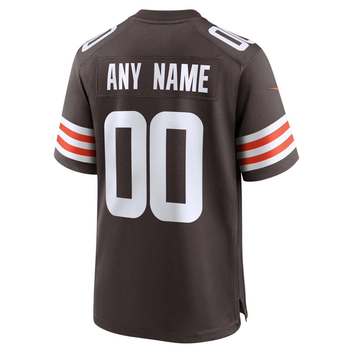 Cleveland Browns Brown Custom Game Jersey product image 4, provided for visual reference and product detail review
