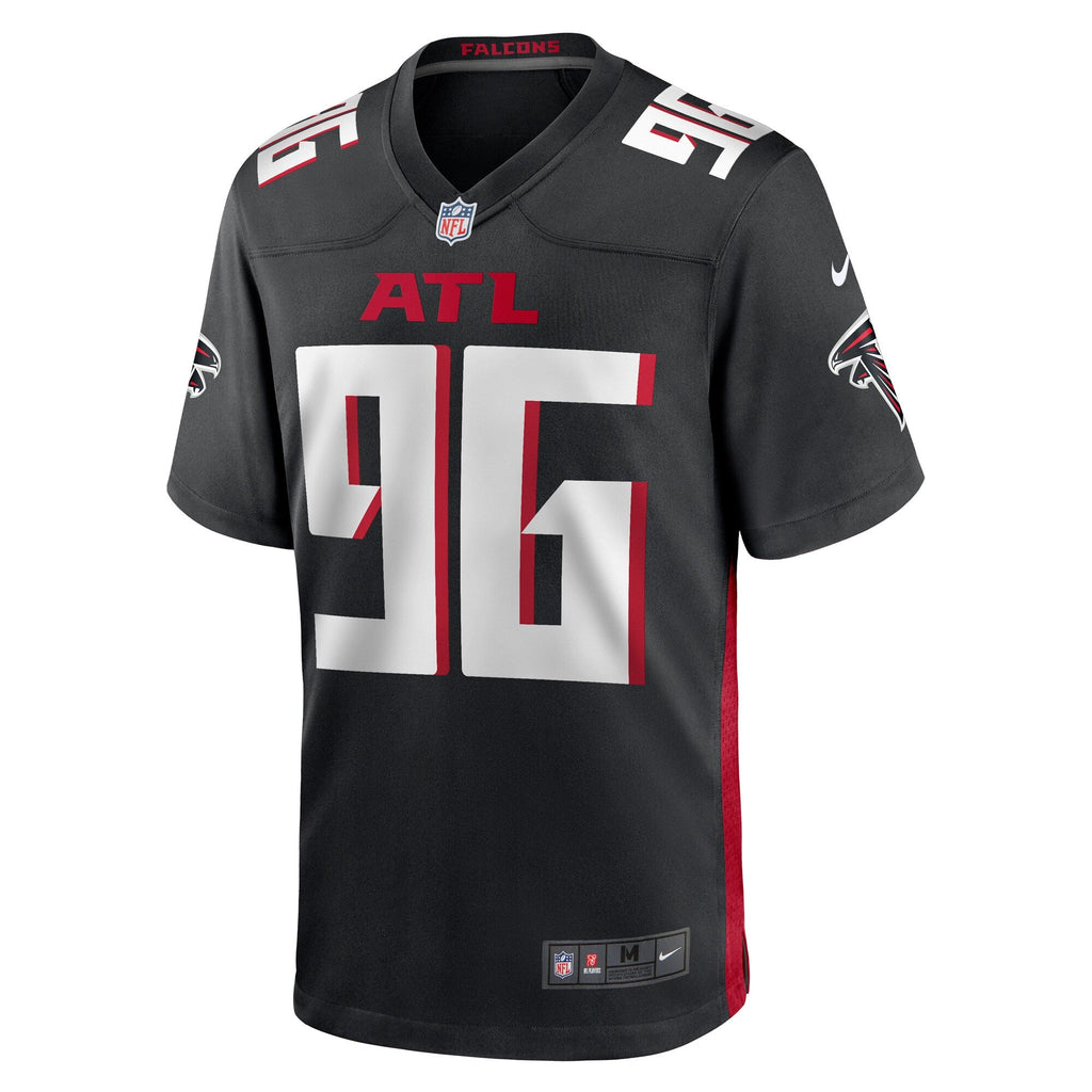 Atlanta Falcons Zach Harrison Black Team Game Jersey product image 3, provided for visual reference and product detail review