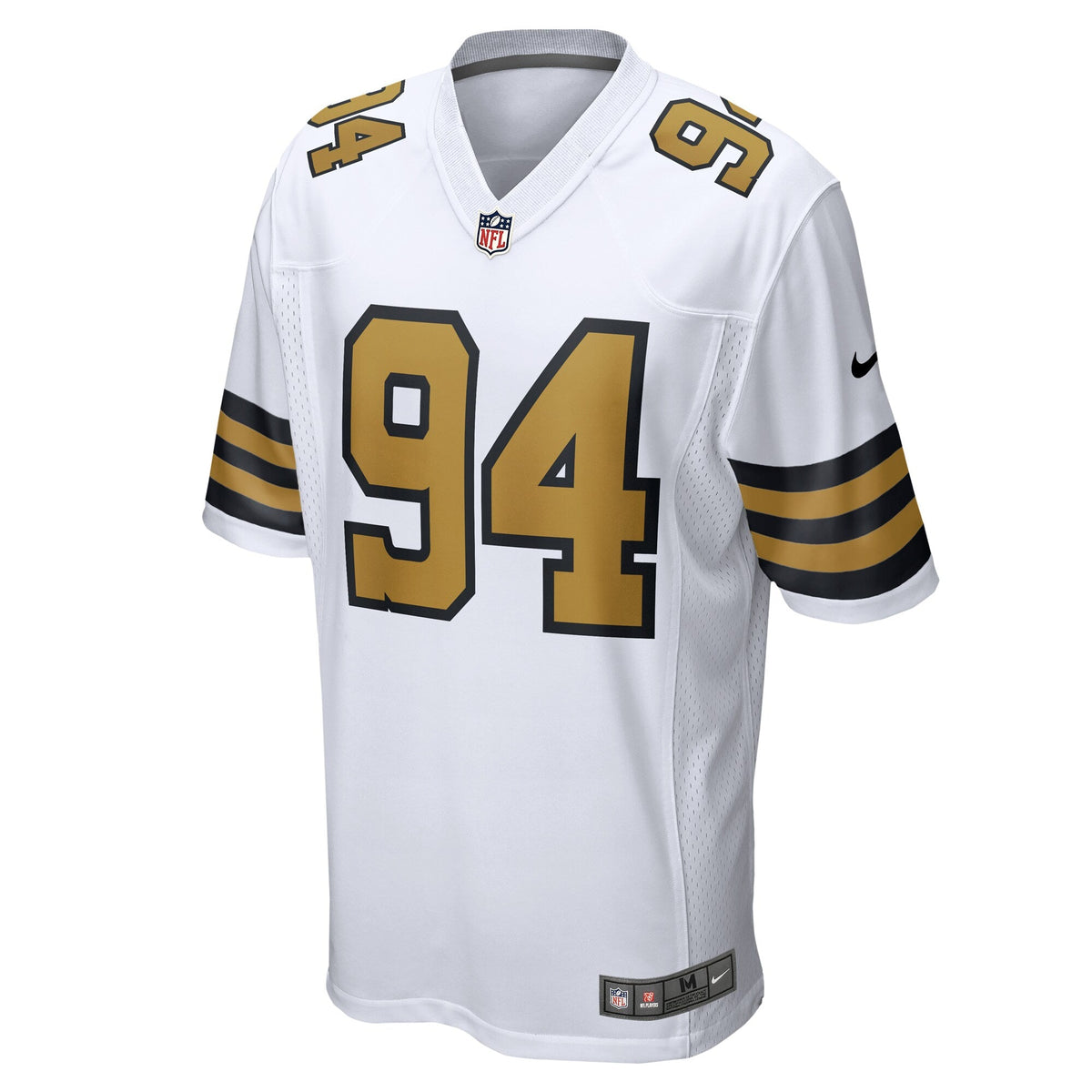 New Orleans Saints Cameron Jordan White Alternate Game Jersey product image 3, provided for visual reference and product