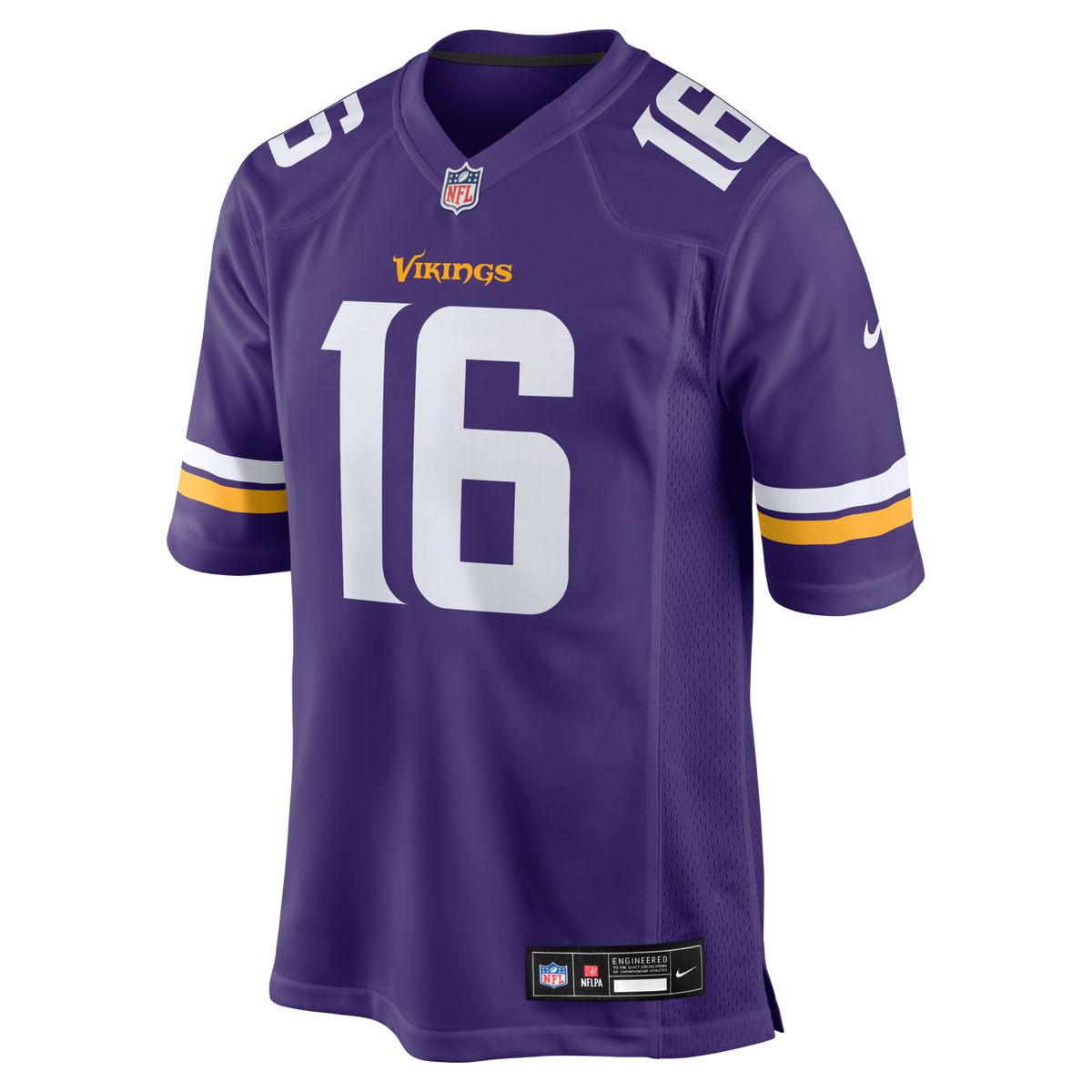 Minnesota Vikings Jaren Hall Purple Game Jersey product image 2, provided for visual reference and product detail review