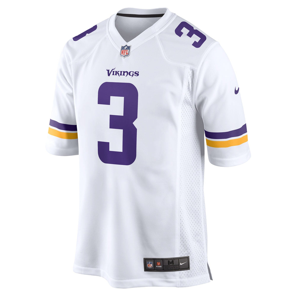 Minnesota Vikings Jordan Addison White Away Game Jersey product image 3, provided for visual reference and product detail