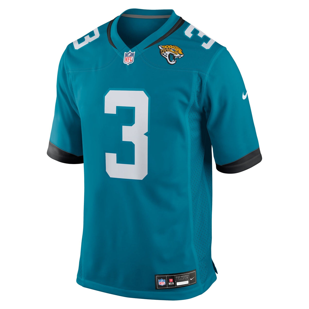 Jacksonville Jaguars Jakobi Meyers Teal Team Game Jersey product image 3, provided for visual reference and product detail