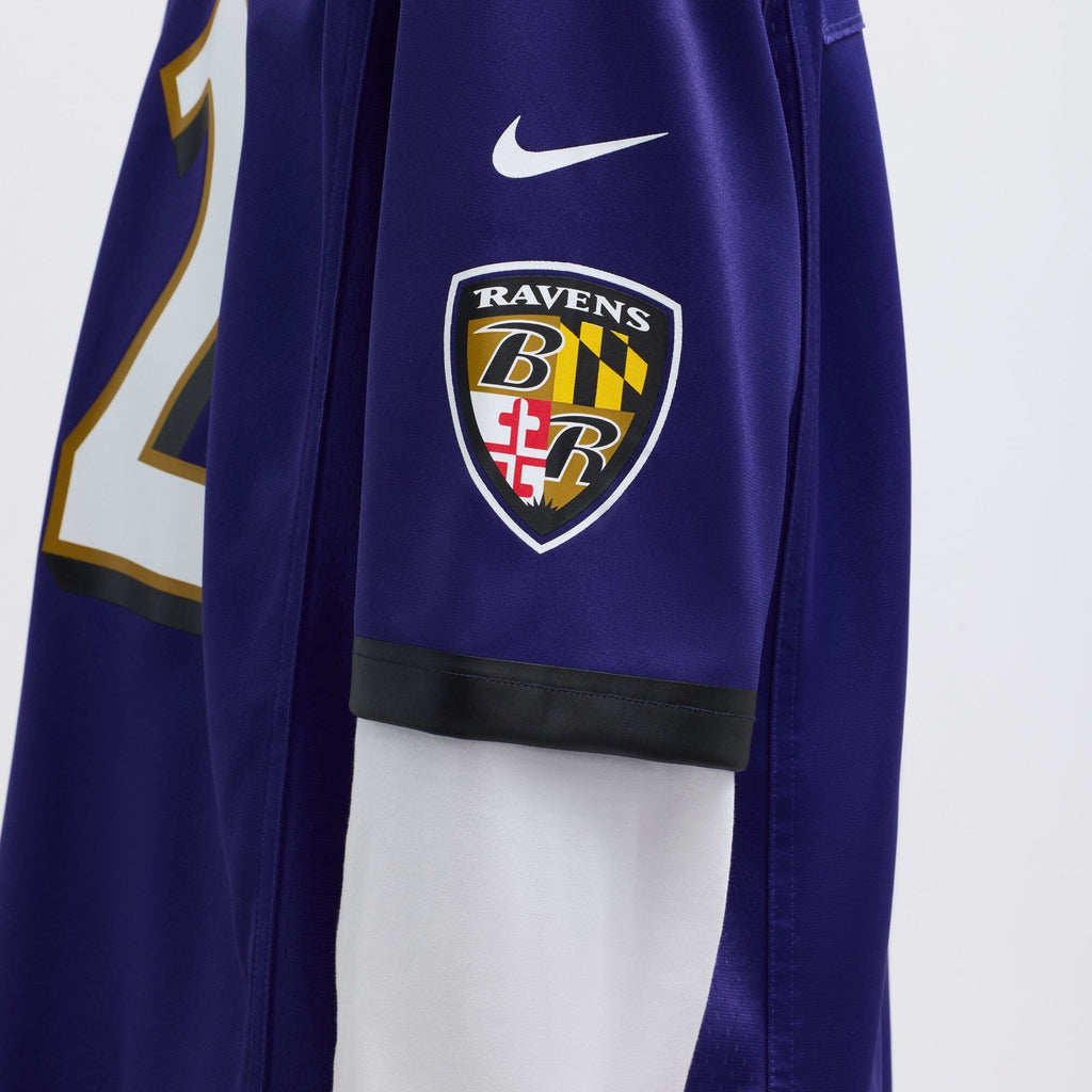 Baltimore Ravens Derrick Henry Purple Game Player Jersey product image 4, provided for visual reference and product detail
