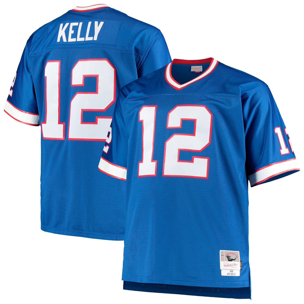 Buffalo Bills Jim Kelly Royal Big & Tall 1990 Retired Player Replica Jersey product image 2, provided for visual reference
