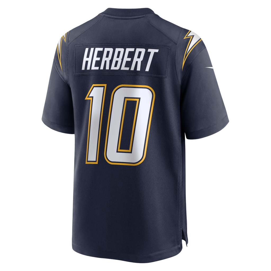 Los Angeles Chargers Justin Herbert Navy Alternate Super Chargers Game Player Jersey product image 8, provided for visual