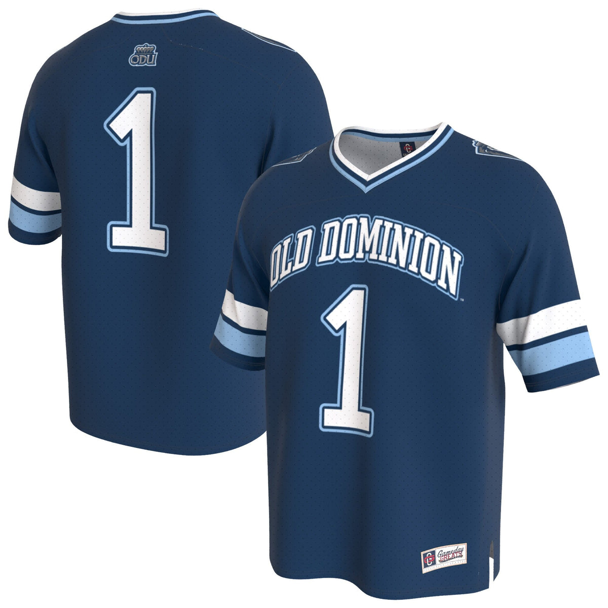 Old Dominion Monarchs Lightweight Collegiate Football Fashion Jersey - Blue product image 2, provided for visual reference