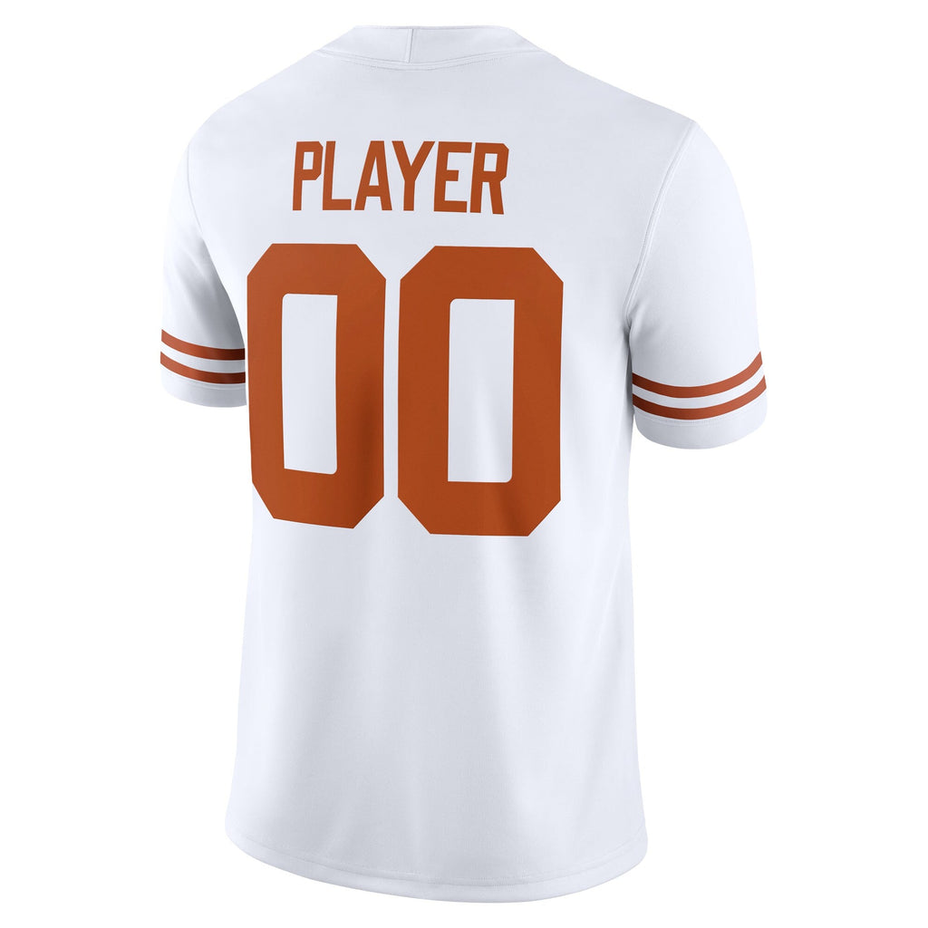 Texas Longhorns NIL Pick-A-Player Game Jersey - White product image 4, provided for visual reference and product detail