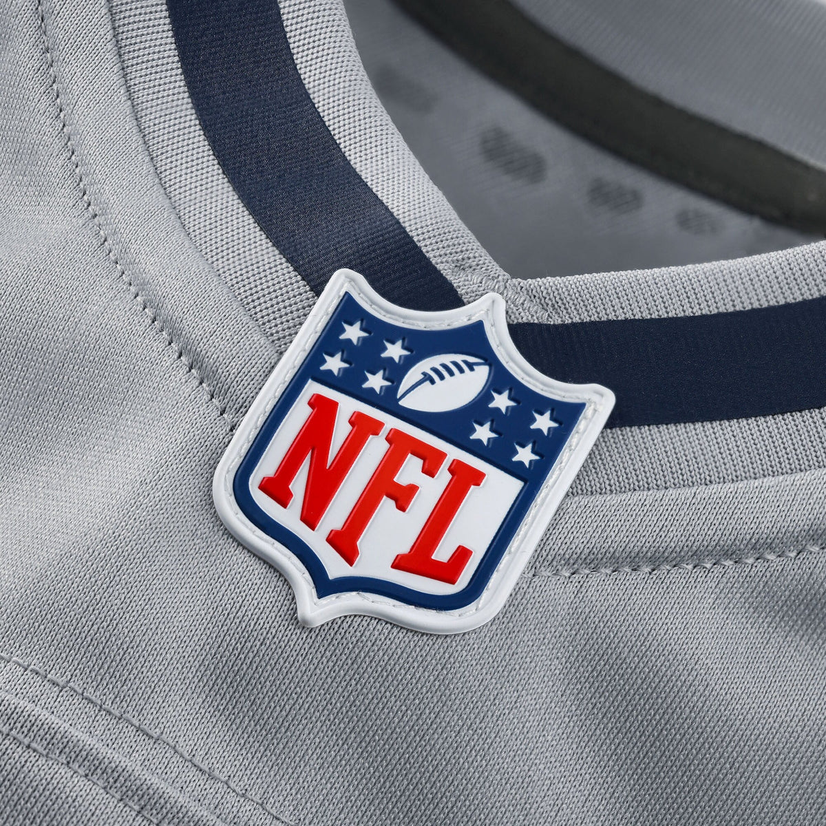 Seattle Seahawks Gray 2025 Rivalries Collection Custom Game Jersey product image 5, provided for visual reference and