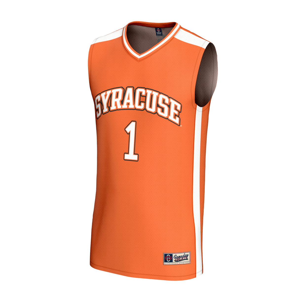 #1 Syracuse Orange Lightweight Collegiate Basketball Fashion Jersey - Orange product image 3, provided for visual reference