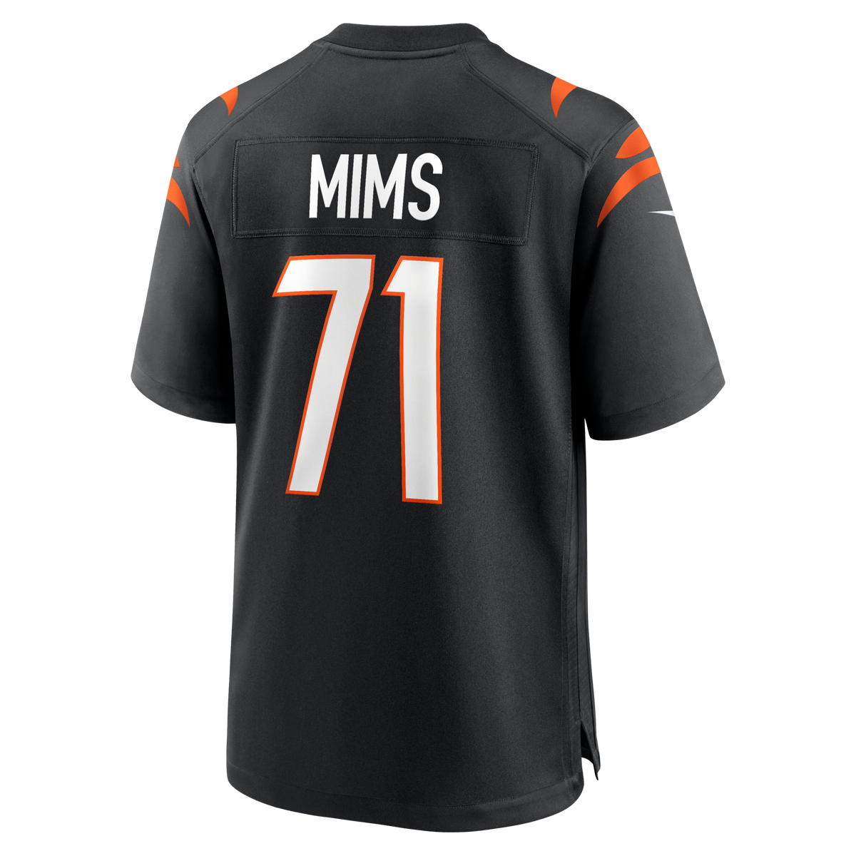 Cincinnati Bengals Amarius Mims Black Player Game Jersey product image 3, provided for visual reference and product detail
