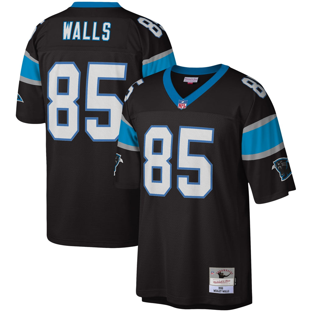 Carolina Panthers Wesley Walls Black Legacy Replica Jersey product image 2, provided for visual reference and product detail