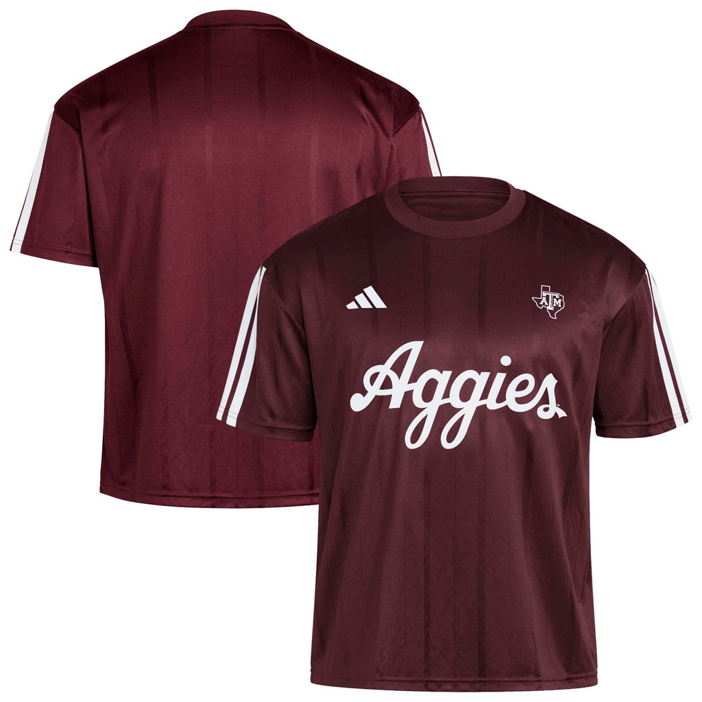 Texas A&M Aggies Soccer Fashion Jersey - Maroon product image 1, provided for visual reference and product detail review