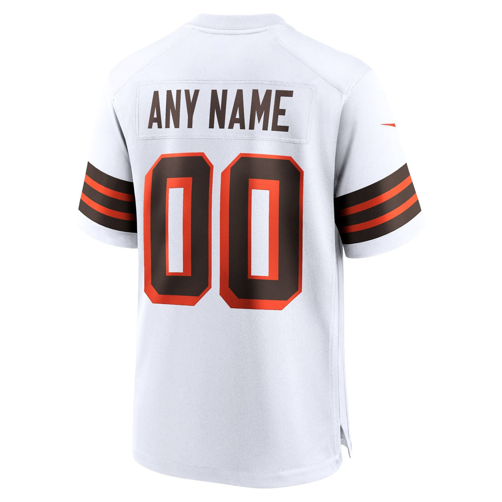 Cleveland Browns White 1946 Collection Alternate Custom Jersey product image 4, provided for visual reference and product