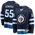 Winnipeg Jets Mark Scheifele Navy Breakaway Replica Jersey product image 1, provided for visual reference and product detail