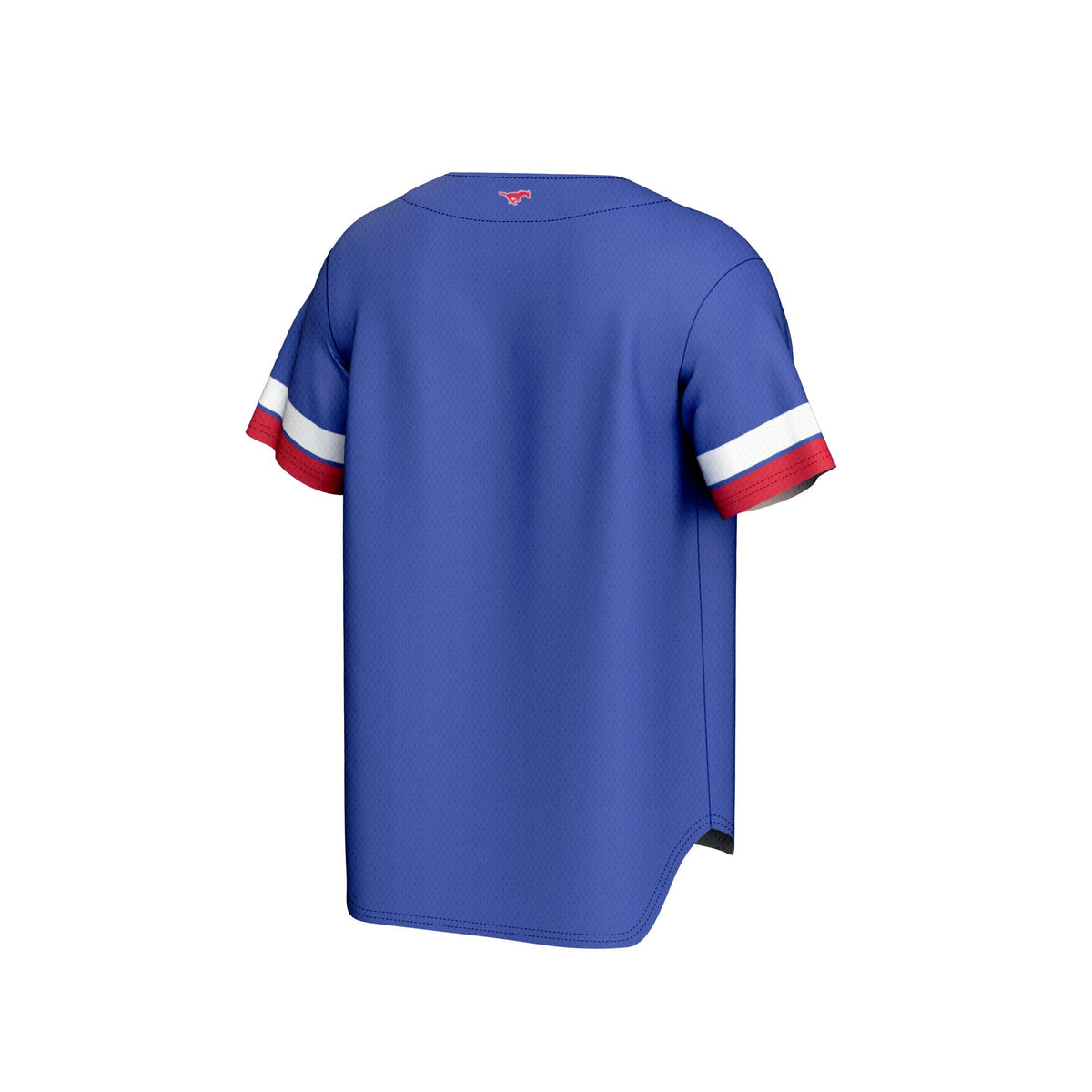 SMU Mustangs Baseball Jersey - Royal product image 4, provided for visual reference and product detail review