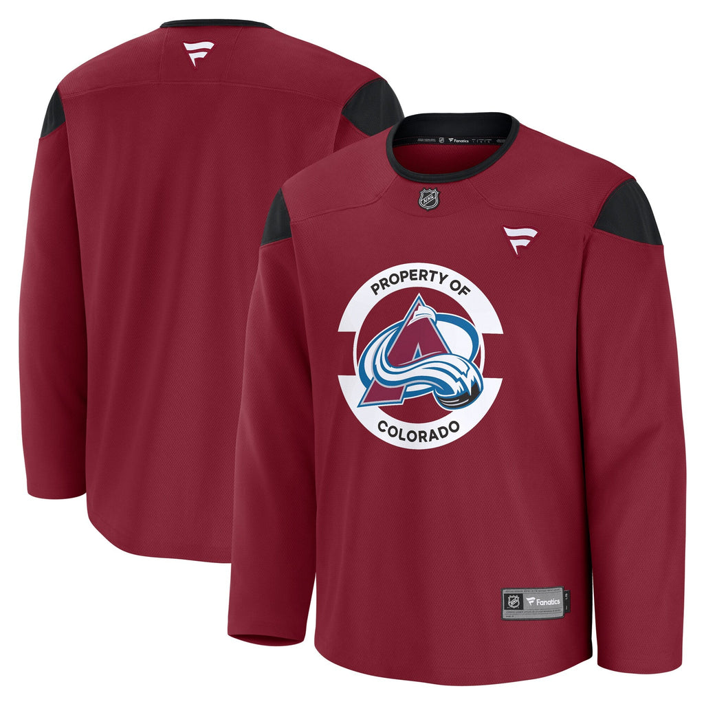 Colorado Avalanche Burgundy Practice Jersey product image 1, provided for visual reference and product detail review