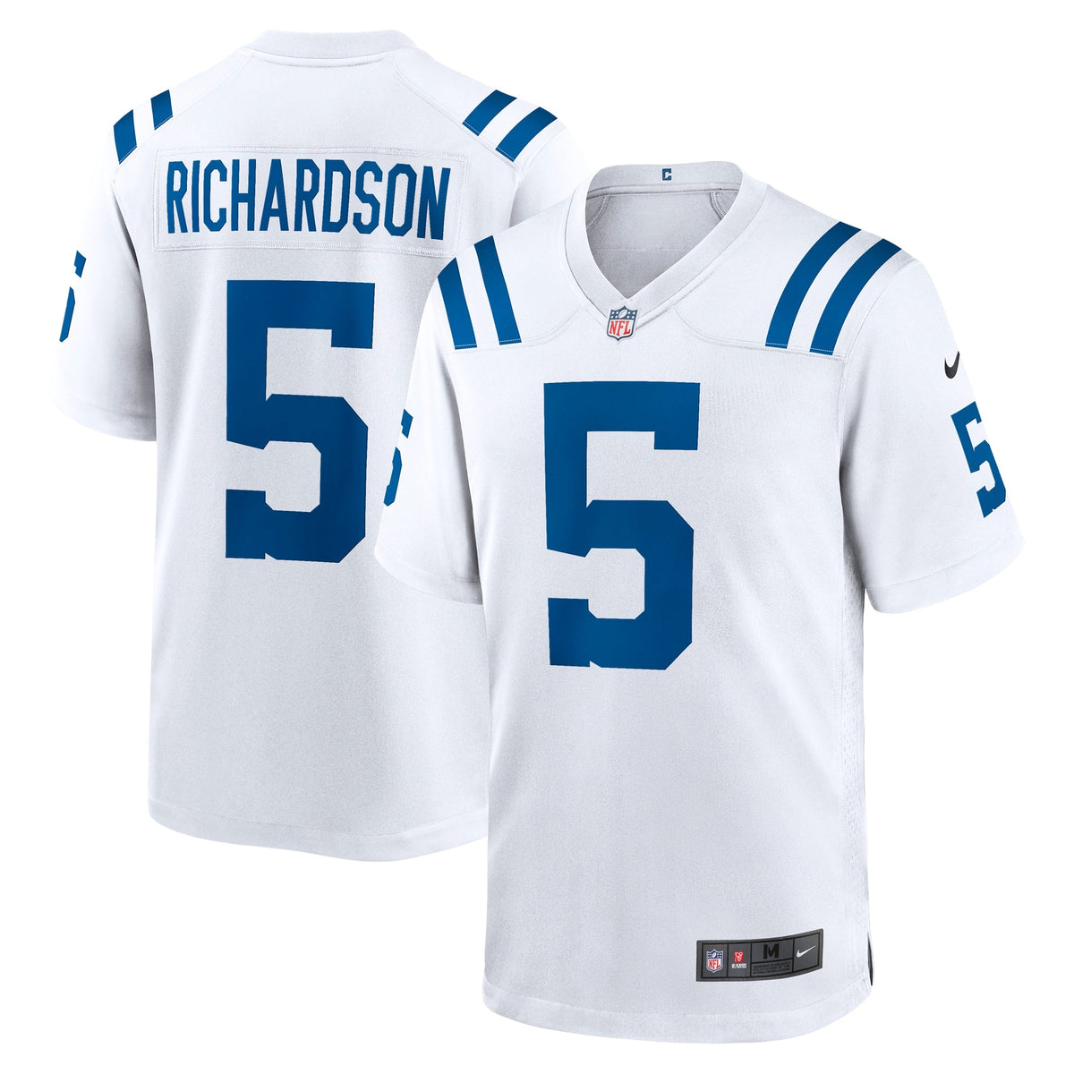 Indianapolis Colts Anthony Richardson White Game Jersey product image 2, provided for visual reference and product detail