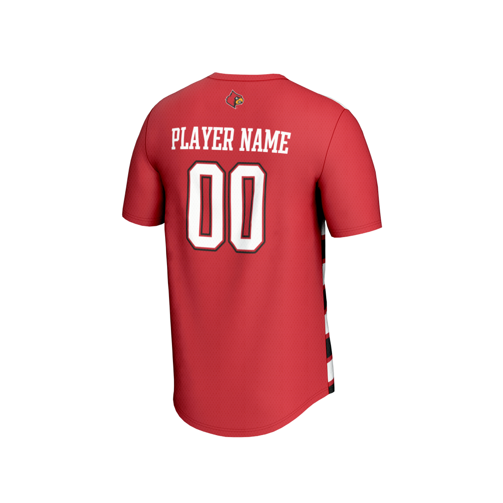 Louisville Cardinals Soccer NIL Pick-A-Player Fashion Jersey - Red product image 4, provided for visual reference and