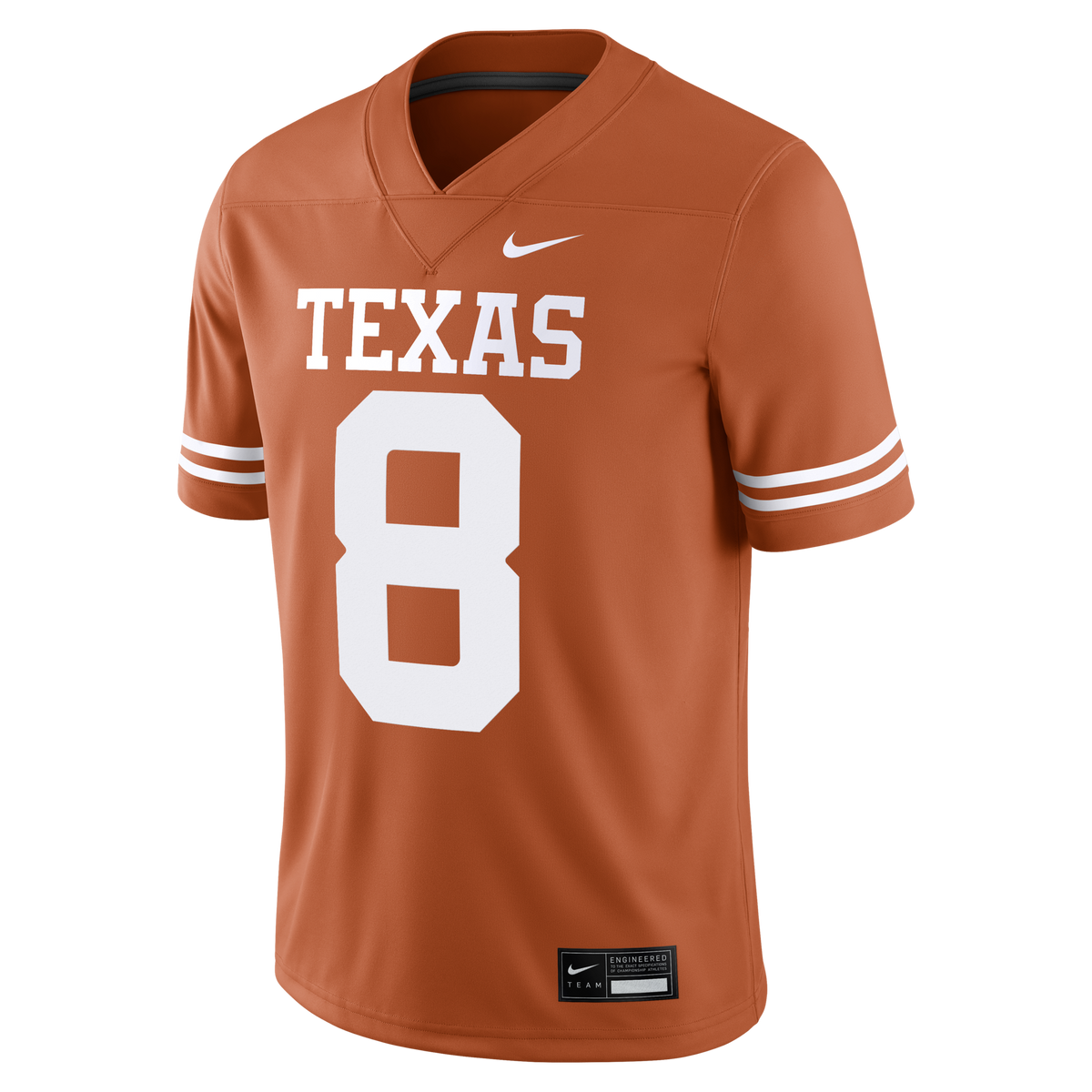 Cam Coleman Texas Longhorns Game Football Jersey - Texas Orange product image 3, provided for visual reference and product
