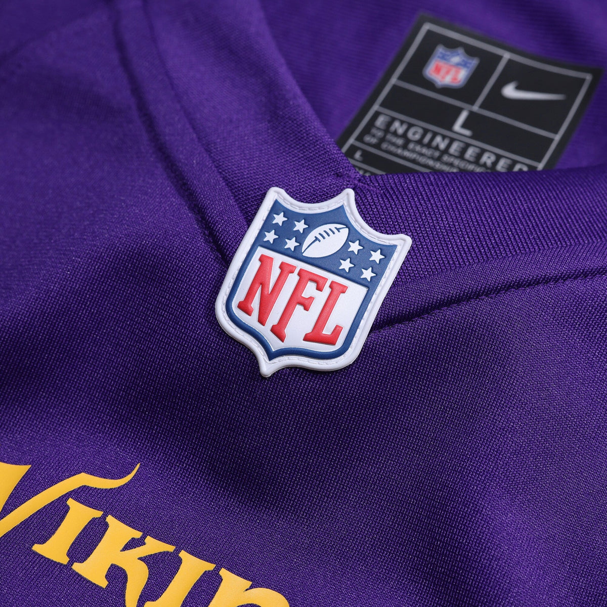 Minnesota Vikings Carson Wentz Purple Team Game Jersey product image 4, provided for visual reference and product detail