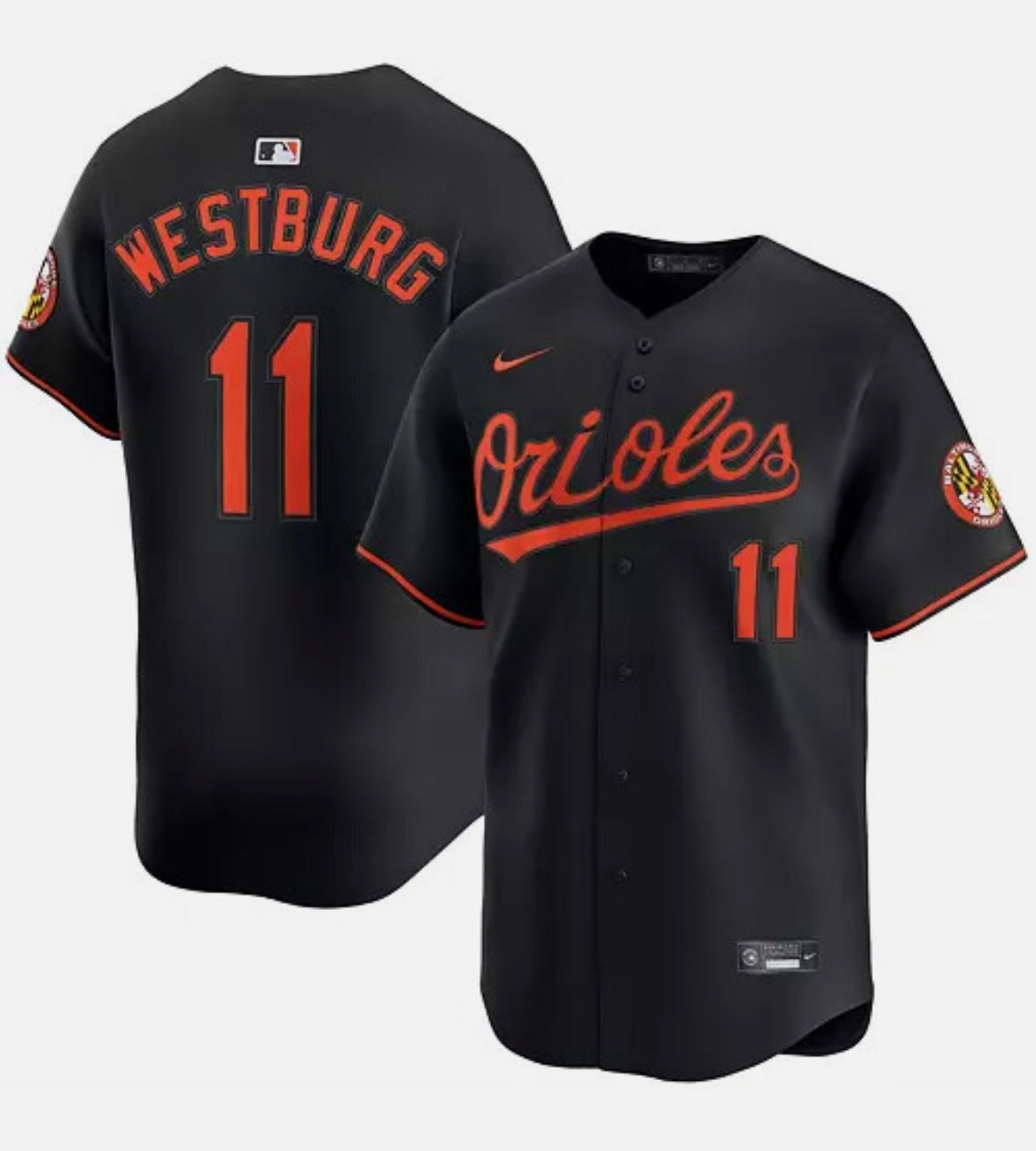 Jordan Westburg YOUTH Baltimore Orioles Official MLB Nike product image 1