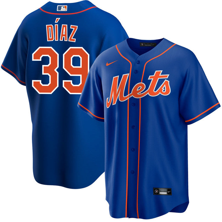 Edwin Diaz New York Mets Official MLB Nike Jersey Blue product image 1