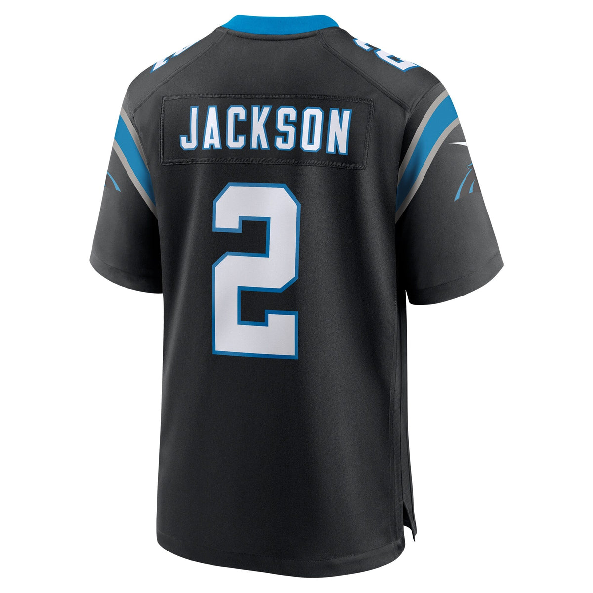 Carolina Panthers Mike Jackson Black Game Jersey product image 4, provided for visual reference and product detail review