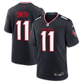 Houston Texans Tremon Smith Navy Team Game Jersey product image 1, provided for visual reference and product detail review